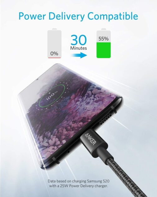 ⁦كابل تايب سي  Anker 60W⁩ - الصورة ⁦7⁩
